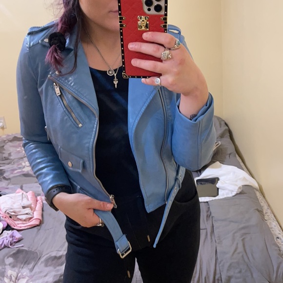 ZARA Biker faux leather jacket - Picture 5 of 6